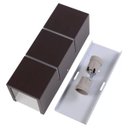 Ver imagem 2 de Arandela Retangular 2 Frisos Externa Interna Muro Parede Alumínio Marrom - Rei da Iluminação