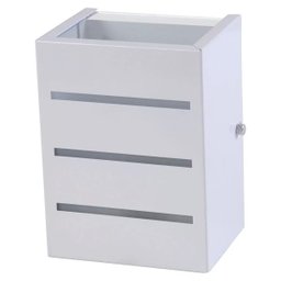 Arandela Friso Frisada Luminária Externa Interna Muro Parede Alumínio Branco - Rei da Iluminaçã - 1