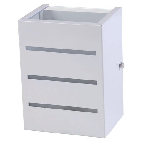 Arandela Friso Frisada Luminária Externa Interna Muro Parede Alumínio Branco - Rei da Iluminaçã