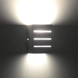 Arandela Friso Frisada Luminária Externa Interna Muro Parede Alumínio Preto - Rei da Iluminação - 3
