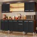 Ver imagem 1 de Armário de Cozinha Completa 233cm Rustic/preto Emilly Fire Madesa 03