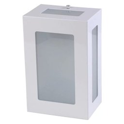Arandela 5 Vidros Luminária Externa Interna Muro Parede Alumínio Branco - Rei da Iluminação - 1