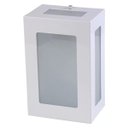 Ver imagem 1 de Arandela 5 Vidros Luminária Externa Interna Muro Parede Alumínio Branco - Rei da Iluminação
