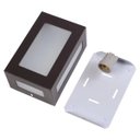 Ver imagem 2 de Arandela 5 Vidros Luminária Externa Interna Muro Parede Alumínio Marrom - Rei da Iluminação