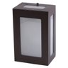 Arandela 5 Vidros Luminária Externa Interna Muro Parede Alumínio Marrom - Rei da Iluminação - 1