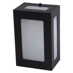 Arandela 5 Vidros Luminária Externa Interna Muro Parede Alumínio Preto - Rei Da Iluminação - 1