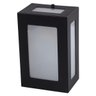Arandela 5 Vidros Luminária Externa Interna Muro Parede Alumínio Preto - Rei Da Iluminação - 1