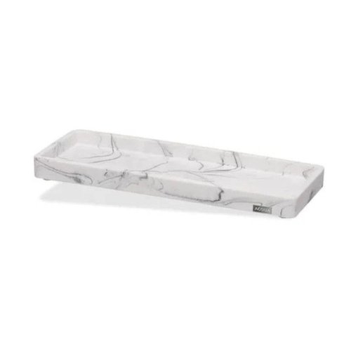 Bandeja Decorativa Acqua Aroma G 28x10,5cm Mármore