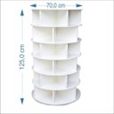 Ver imagem 3 de Sapateira Giratória Multidecor 1,25m Branca