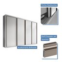 Ver imagem 3 de Guarda Roupa Casal 4 Portas 4 Gavetas Milano Minastex Branco