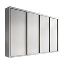 Ver imagem 1 de Guarda Roupa Casal 4 Portas 4 Gavetas Milano Minastex Branco