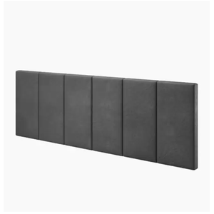 Cabeceira Estofada Cama Casal Victoria Cinza 1,40