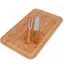 Ver imagem 2 de Conjunto para Churrasco Bamboo Tábua Retangular 30x50cm - 3359 - Mor