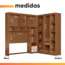 Ver imagem 4 de Guarda Roupas Casal Completo Modulado 7 Portas 4 Gavetas Helena