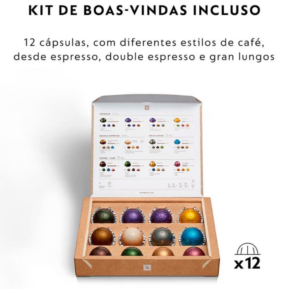 Máquina de Café Vertuo Pop com Kit Boas-Vindas Nespresso - 9