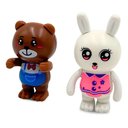 Ver imagem 4 de Conjunto Animais de Plástico 22 Peças com Acessórios Brinquedo Infantil - Marrom