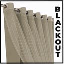 Ver imagem 4 de cortina blackout em tecido Fiori 5,00 x 2,70 c/voal bege