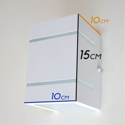 kit 6x Arandela Branca + LED 5W 3000K luminária Externa Parede Muro 2 Focos Frisos Fachos St327 - 4 kit 6x Arandela Branca + LED 5W 3000K luminária Externa Parede Muro 2 Focos Frisos Fachos St327 - 4