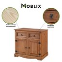 Ver imagem 3 de Balcão 2 Portas 2 Gavetas Madeira Maciça Carvalho