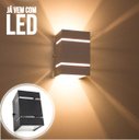 Ver imagem 3 de kit 9x Arandela Preta + LED 5W 3000K luminária Externa Parede Muro 2 Focos Frisos Fachos St327