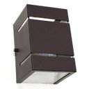 Ver imagem 3 de kit 9x Arandela Marrom + LED 5W 3000K luminária Externa Parede Muro 2 Focos Frisos Fachos St327