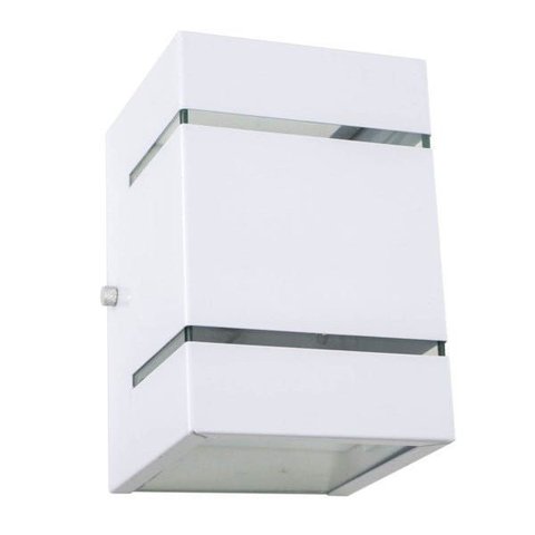 kit 12x Arandela Branca + LED 5W 3000K luminária Externa Parede Muro 2 Focos Frisos Fachos St327