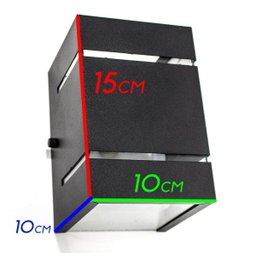 kit 20x Arandela  Preta + LED 5W 3000K luminária Externa Parede Muro 2 Focos Frisos Fachos St327 - 2