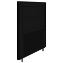 Ver imagem 3 de Cabeceira Cama Box Casal Queen Size Luxor 160cm com Tachas e Frame Suede Preto - Abmaza