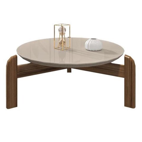 Mesa de Centro Lizz Off-white/cedro - Casa D