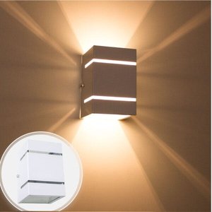 Kit com 20 Arandelas 2 Focos com Frisos e Facho Branca Externa Parede Muro St327
