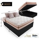 Ver imagem 2 de Cama Box com Baú Casal e Colchão de Molas Ensacadas Anjos Classic 138x188x64cm