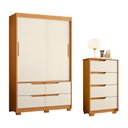 Ver imagem 2 de Conjunto Quarto Infantil Completo Sole Bege/Cinamomo/Off White