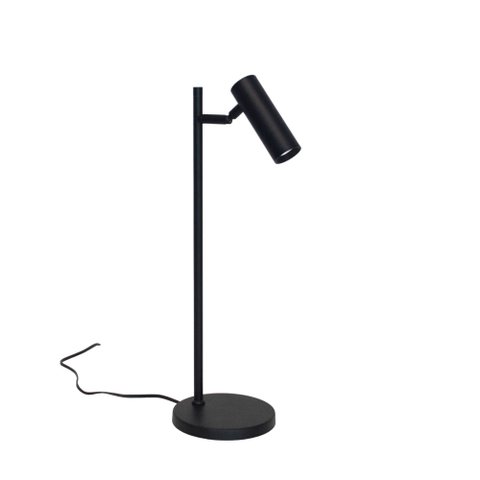 Abajur Luminária Mesa Alumínio Articulável Tubo Preto.:preto