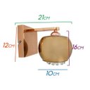 Ver imagem 2 de kit 2 Luminária Arandela Cristal K9 Cuba Cobre + 2 Led 5w 3000k St1219
