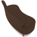 Ver imagem 7 de Sofá Chaise Living 2 Lugares 160cm para Sala Cayman K01 Veludo Marrom - Lyam Decor