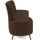 Ver imagem 6 de Sofá Chaise Living 2 Lugares 160cm para Sala Cayman K01 Veludo Marrom - Lyam Decor