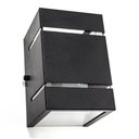 Ver imagem 3 de Kit com 3 Arandelas 2 Focos com Frisos e Facho Externa Parede Muro Preta St327