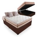 Ver imagem 1 de Cama Box com Baú Casal + Colchão de Molas Ensacadas Anjos Classic 138x188x64cm