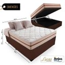 Ver imagem 2 de Cama Box com Baú Casal + Colchão de Molas Ensacadas Anjos Classic 138x188x64cm
