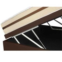 Cama Box com Baú Casal + Colchão de Molas Ensacadas Anjos Classic 138x188x64cm - 3