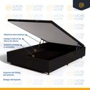 Ver imagem 5 de Cama Box Baú com Colchão de Molas Ensacadas Anjos Classic Viúva 128cm