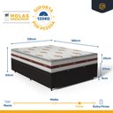 Ver imagem 3 de Cama Box Baú com Colchão de Molas Ensacadas Anjos Classic Viúva 128cm