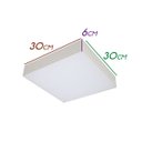 Ver imagem 2 de Painel Plafon LED 36W Sobrepor 30x30cm 3000K Sem Parafusos Laterais St1228