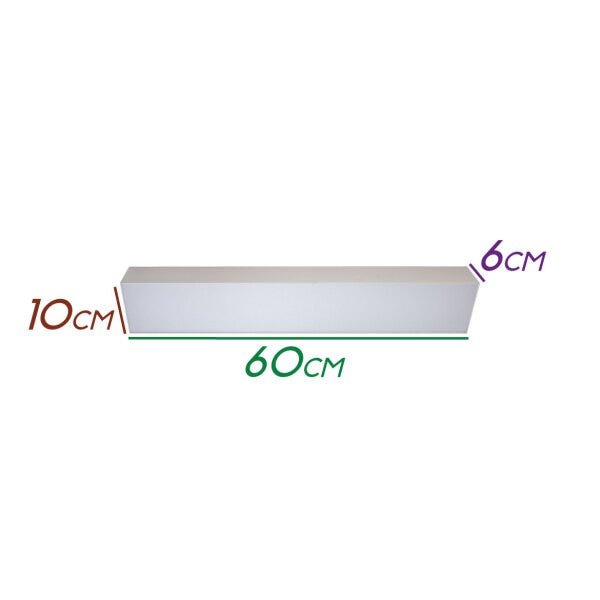 Plafon Luminária LED Sobrepor 10x60cm 24W 65000K St1233 - 3