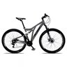 Bicicleta Aro 29 Quadro 19 Alumínio 21v Suspensão Freio a Disco Full Impact - KSW - Cinza/Preto - 1