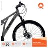 Bicicleta Aro 29 Quadro 19 Alumínio 21v Suspensão Freio a Disco Full Impact - KSW - Cinza/Preto - 3