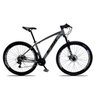 Bicicleta XLT Aro 29 Quadro 21 Alumínio Suspensão Freio Disco 21 Marchas - KSW - Cinza/Preto - 1