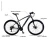 Bicicleta XLT Aro 29 Quadro 21 Alumínio Suspensão Freio Disco 21 Marchas - KSW - Cinza/Preto - 5
