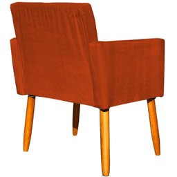 Kit 2 Poltronas Decorativa para Sala Recepção Manicure Consultório Suede - 5