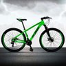 Bicicleta XLT Aro 29 Quadro 15 Alumínio Suspensão Freio Disco 21 Marchas - KSW - Verde/Preto - 2